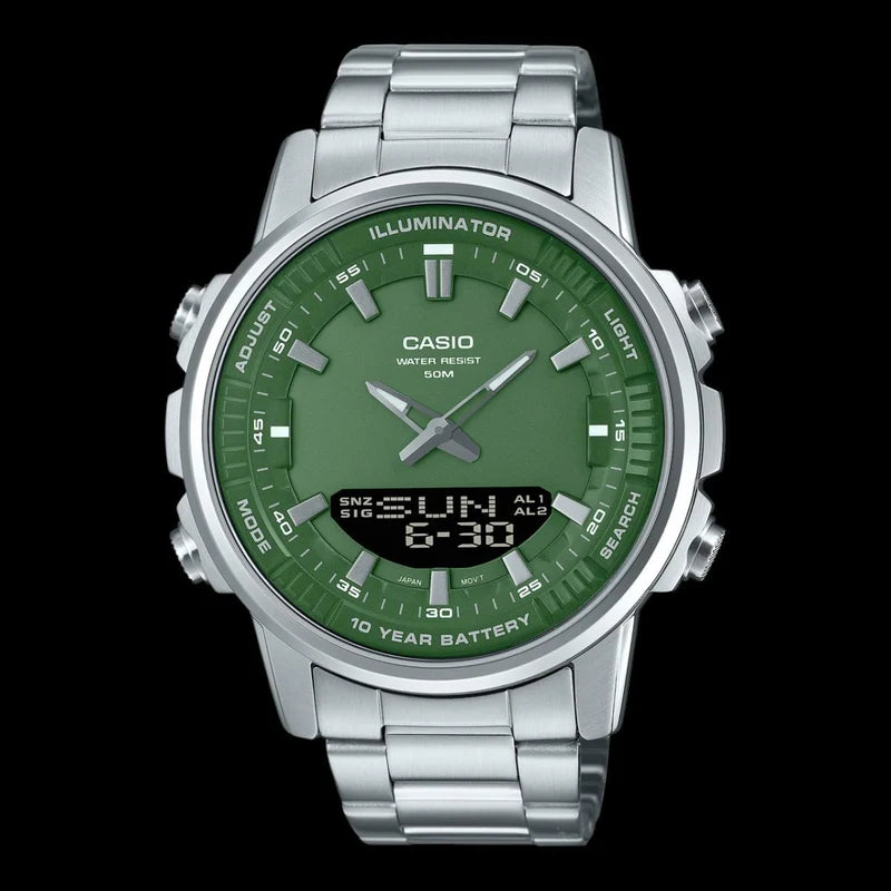 💎 Turquoise Dial Men's Watch | Luxury Stainless Steel Quartz Wrist Watch for Men ⌚✨